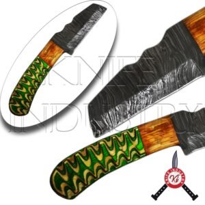 Damascus Steel Hand Forged Full Tang Skinner