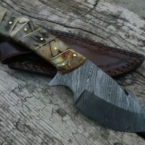 1st best  Top Rated Handmade Damascus Steel Skinner knife
