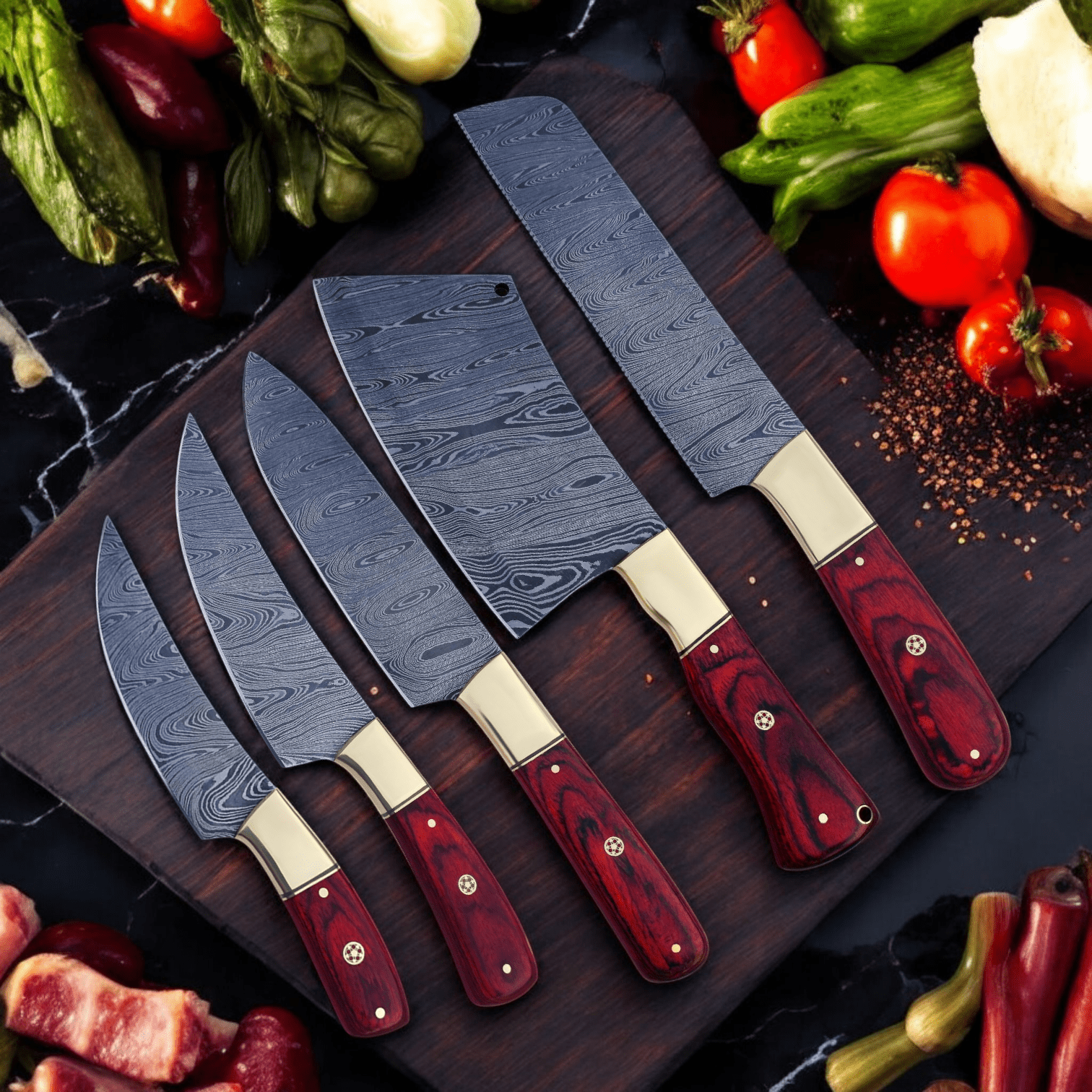 1 (2) (1) kitchen knife set