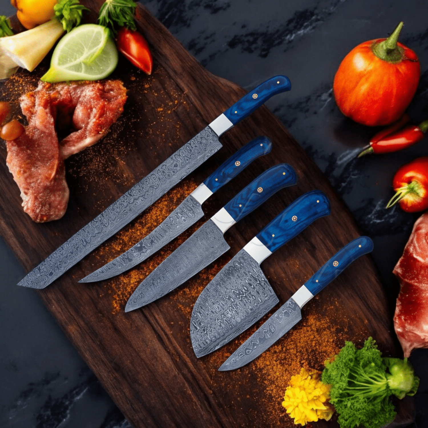 2 (2) (1) kitchen knife set