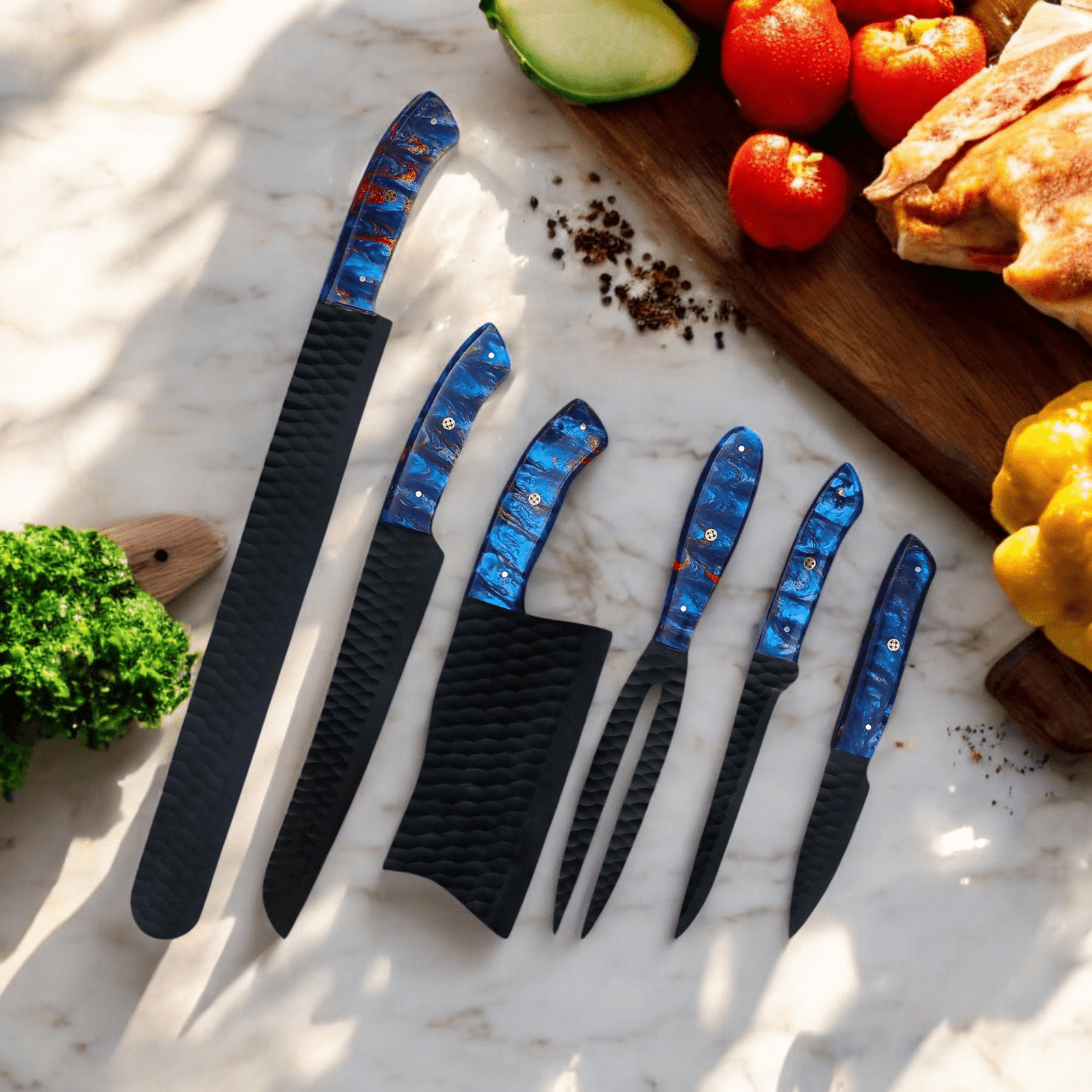 9 (7) (1) kitchen knife set
