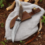 stag horn handle hunting knife