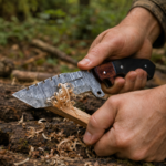handmade Damascus tracker knife