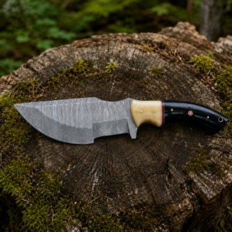 handmade Damascus Tracker knife