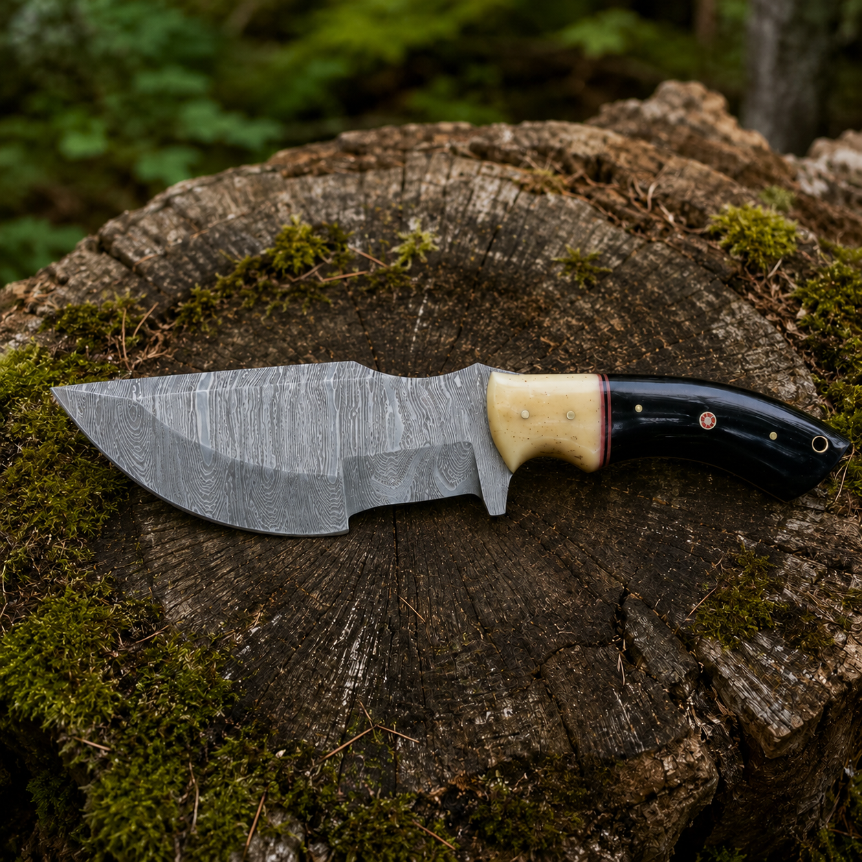 handmade Damascus Tracker knife