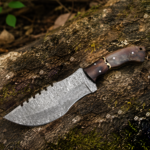 handmade Damascus tracker knife