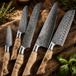 handmade kitchen knife set