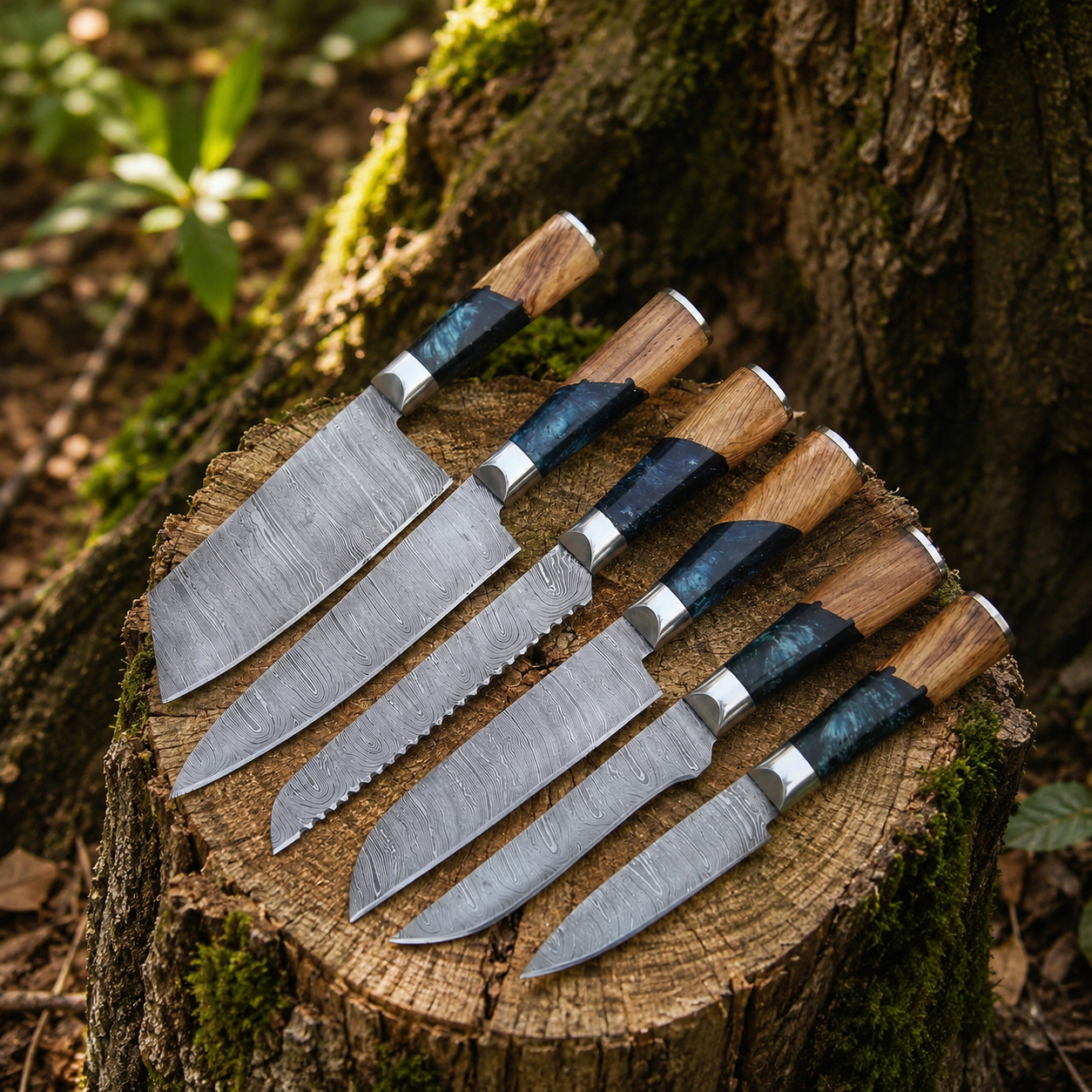 handmade kitchen knife set