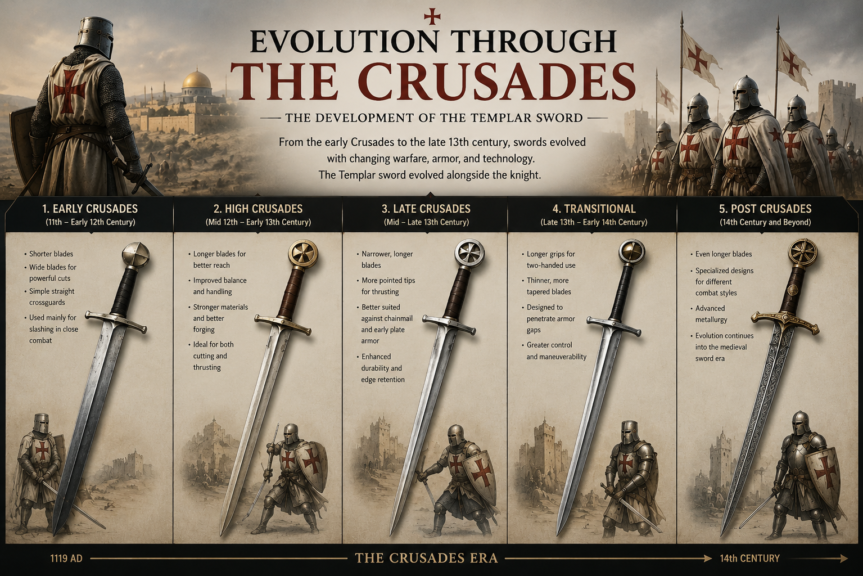 medieval Templar sword history
