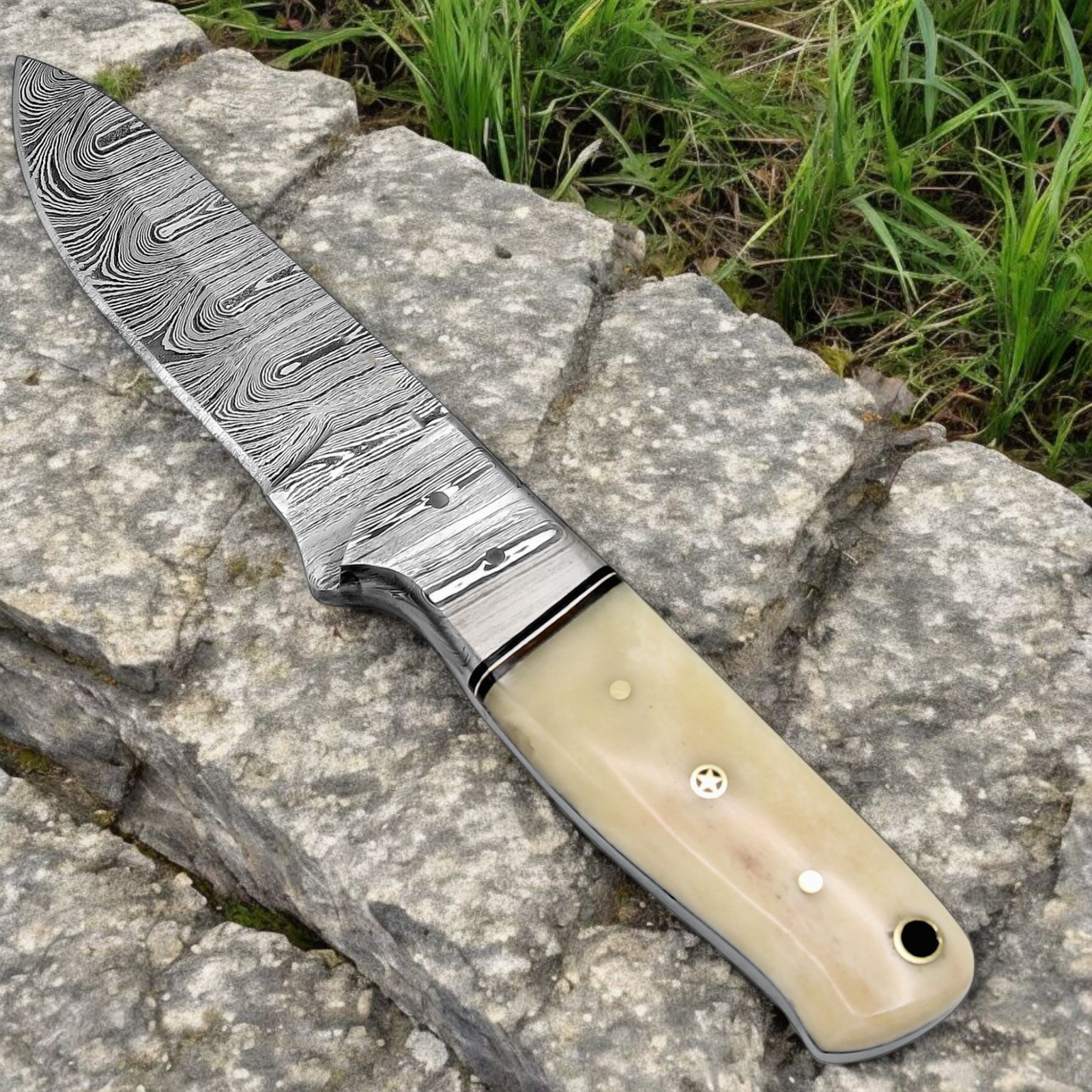 HANDMADE DAMASCUS HUNTING KNIFE (4)